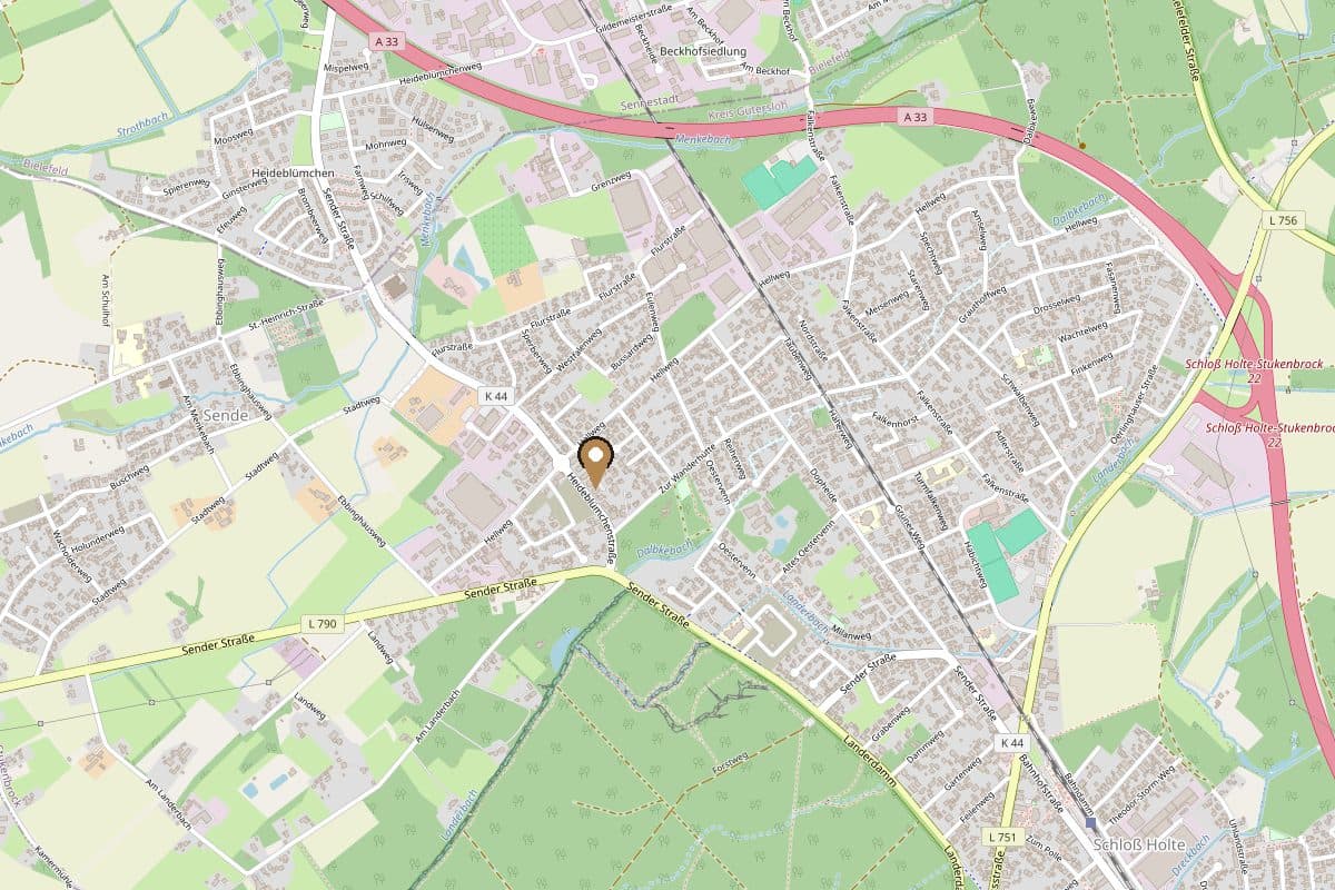 Karte: Sperlingweg 10, 33758 Schloß Holte-Stukenbrock